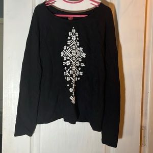Girl’s Black Long Sleeve Shirt Size 7/8
